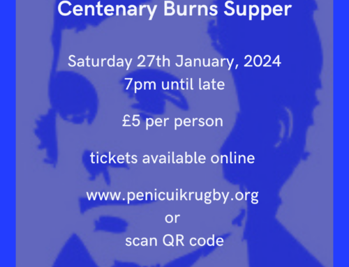 Centenary Burns Supper  Tickets Still Available